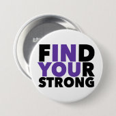 Starkes Motivierend Zitat Button (Vorne & Hinten)