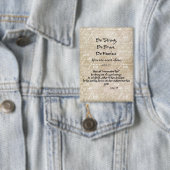 Starkes, mutiges, furchtloses Zitat mit Bibelverse Button (Insitu)