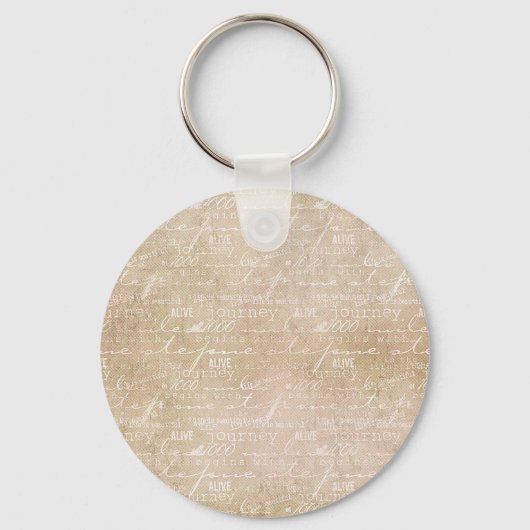 Starkes, mutiges, furchtloses Zitat mit Bibelverse Schlüsselanhänger (Rückseite)