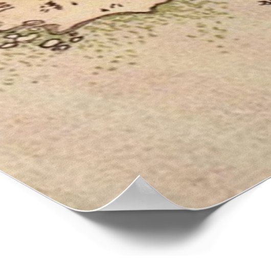 Starkes Oi, das den Sake gießt Poster (Ecke)