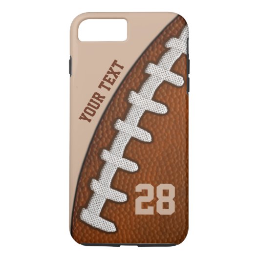 STARKES PERSONALISIERTES Fußball iPhone 7 Case-Mate iPhone Hülle (Rückseite)