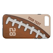 STARKES PERSONALISIERTES Fußball iPhone 7 Case-Mate iPhone Hülle (Rückseite (Horizontal))