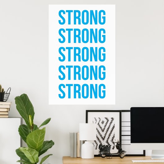 Starkes Poster (Heimbüro)