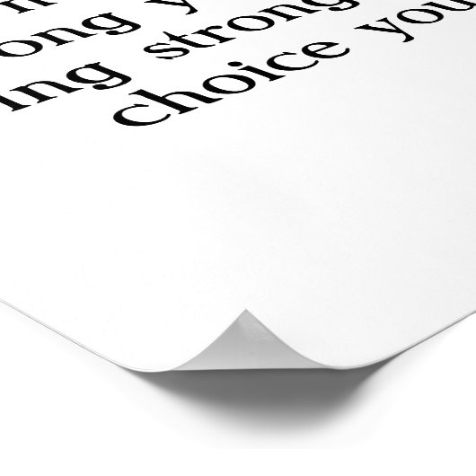 starkes Poster (Ecke)