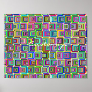 Starkes psychedelisches hippie-Ähnliches Poster