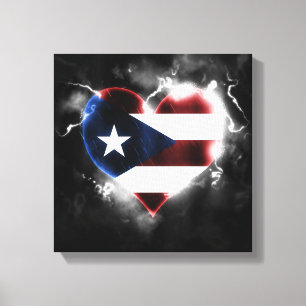 Starkes Puerto Rico Leinwanddruck