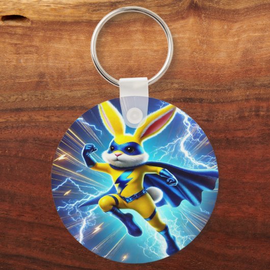Starkes Rabbit Schlüsselanhänger (Vorderseite)
