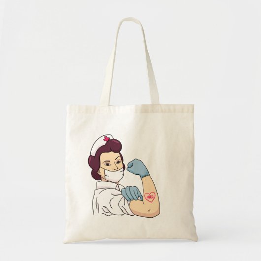 Starkes Retro-Krankenzeichen Tragetasche (Vorne)