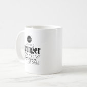 Starkes Revuegirl Kaffeetasse (Vorderseite Links)