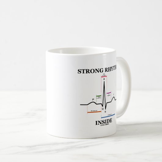 Starkes Rhythmus-Innere (ECG/EKG Herzschlag) Kaffeetasse (VorderseiteRechts)