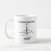 Starkes Rhythmus-Innere (ECG/EKG Herzschlag) Kaffeetasse (Links)