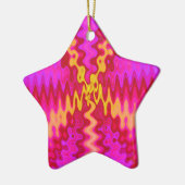 starkes Rosa Keramik Ornament (Links)