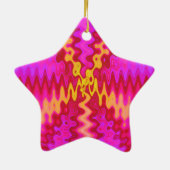starkes Rosa Keramik Ornament (Hinten)