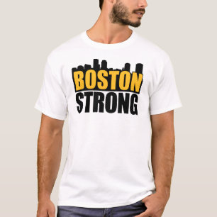 Starkes Schwarzes u. Gold Bostons T-Shirt