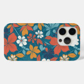 Starkes Sommerblumenmuster Case-Mate iPhone Hülle (Rückseite (Horizontal))