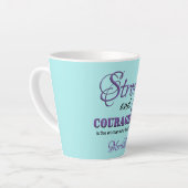 STARKES UND COURAGEOUS Personalisiertes Wasser Chr Milchtasse (Linke Ecke)