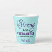 STARKES UND COURAGEOUS Personalisiertes Wasser Chr Milchtasse (Vorderseite)