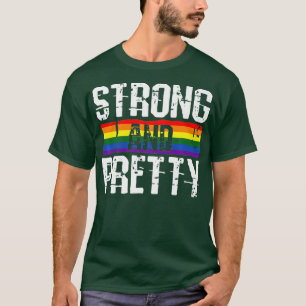 Starkes und Hübsches Gay Pride-Lifting-Training T-Shirt