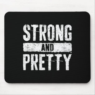 Starkes und Hübsches Shirt Männer Frauen Strongman Mousepad