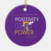 Starkes und motiviertes Design Keramik Ornament (Vorne)