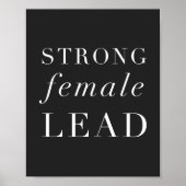 Starkes Zitat von weiblichen Führungskräften Poster (Vorne)
