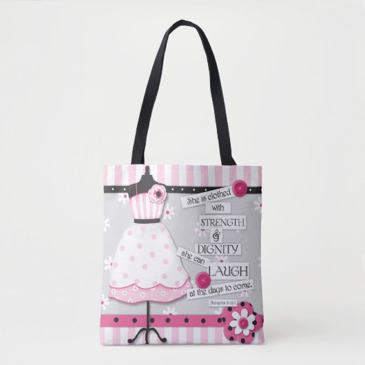 Stärkeu. Würdescripture-Taschen-Tasche Tasche (Vorderseite)