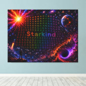 Starkind – Kosmische Evolution des Lebens Leinwanddruck (Insitu (Holzboden))