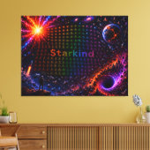 Starkind – Kosmische Evolution des Lebens Leinwanddruck (Insitu (Wohnzimmer))