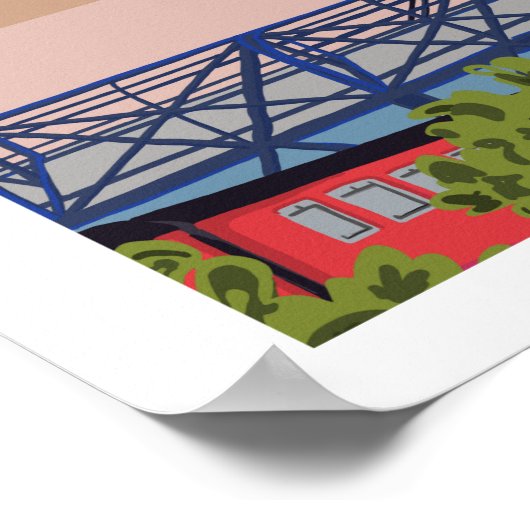 Stark's Park, Kirkcaldy. Haynes Manual Style Print Poster (Ecke)