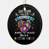 stärkste autistische Mutter Keramik Ornament (Links)