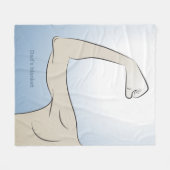 Stärkster Mann, den ich kenne Fleecedecke (Vorderseite (Horizontal))