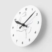 STÄRKSTER MANN, DEN ICH KENNE RUNDE WANDUHR (Winkel)