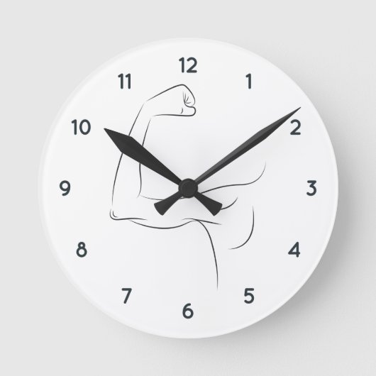 STÄRKSTER MANN, DEN ICH KENNE RUNDE WANDUHR (Vorderseite)