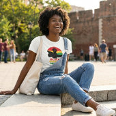 Stärkung der Afro-Frau T-Shirt