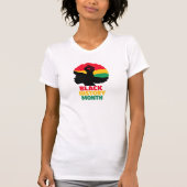 Stärkung der Afro-Frau T-Shirt (Vorderseite)