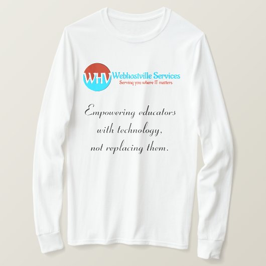 Stärkung der Erzieher durch technologischen T - Sh T-Shirt (Design vorne)