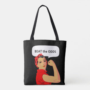 Stärkung der Frau & Beat the Odds bearbeitbarer Te Tasche
