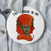 Stärkung der Göttin Kunst Spirituelle Weiblichkeit Button (Beispiel)