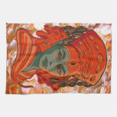 Stärkung der Göttin Kunst Spirituelle Weiblichkeit Geschirrtuch (Horizontal)