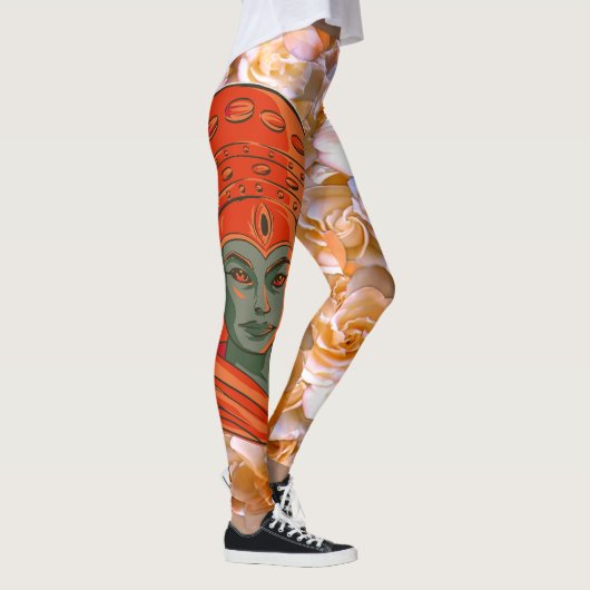 Stärkung der Göttin Kunst Spirituelle Weiblichkeit Leggings (Rechts)