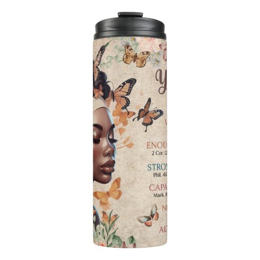 Stärkung der Rolle der amerikanischen Frauen in Af Thermosbecher (Vorderseite)