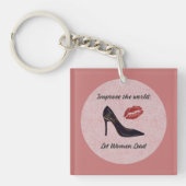 Stärkung der Rolle von Rosa Lassend Frauen Führend Schlüsselanhänger (Vorderseite)