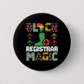 Stärkung der Schwarzen Registrator Magie Afroameri Button (Vorderseite)