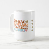 Stärkung der Selbstgespräche Kaffeetasse (Vorderseite Links)