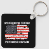 Stärkung der Stimmen bei der Präsidentschaftswahl  Schlüsselanhänger (Rückseite)