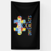 Stärkung des Bewusstseins für Autismus Banner (Vertikal)