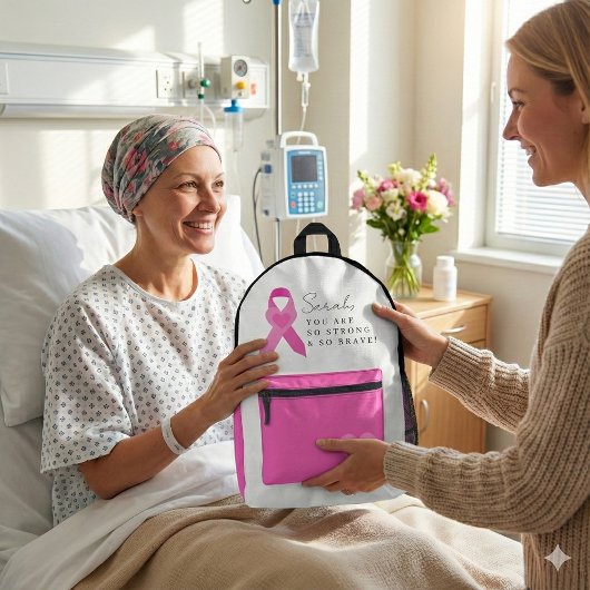 Stärkung des Brustkrebs-Rucksacks Bedruckter Rucksack