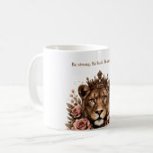 Stärkung des gekrönten Löwen Kaffeetasse (Vorderseite Links)