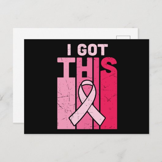 Stärkung des Got Brustkrebserlebnisses Postkarte (Vorne/Hinten)