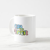 Stärkung des Powers von Mädchen Kaffeetasse (Vorderseite Links)